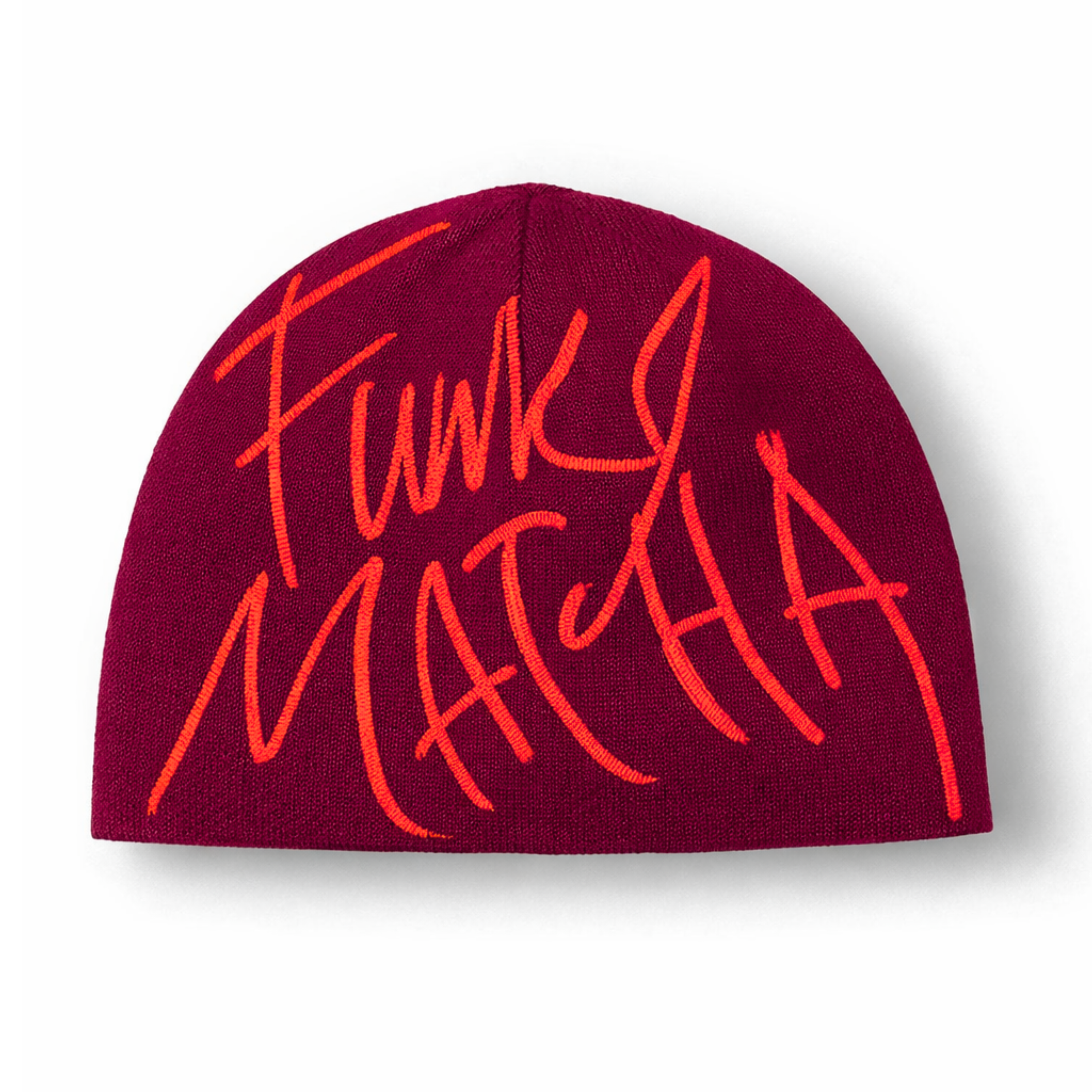 Funky Matcha Beanie - Red/ Pink