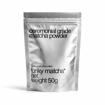 Funky Matcha Ceremonial Grade Matcha Powder 50g – Stone-Milled, Shade-Grown