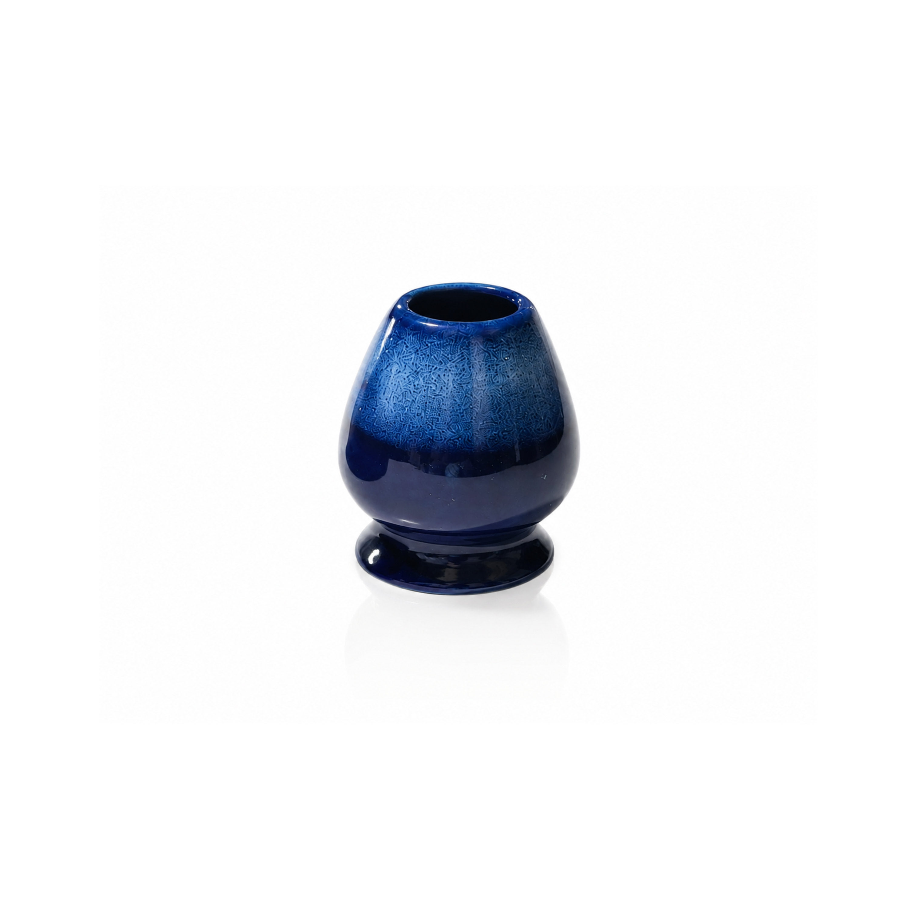 blue glaze ceramic whiskholder