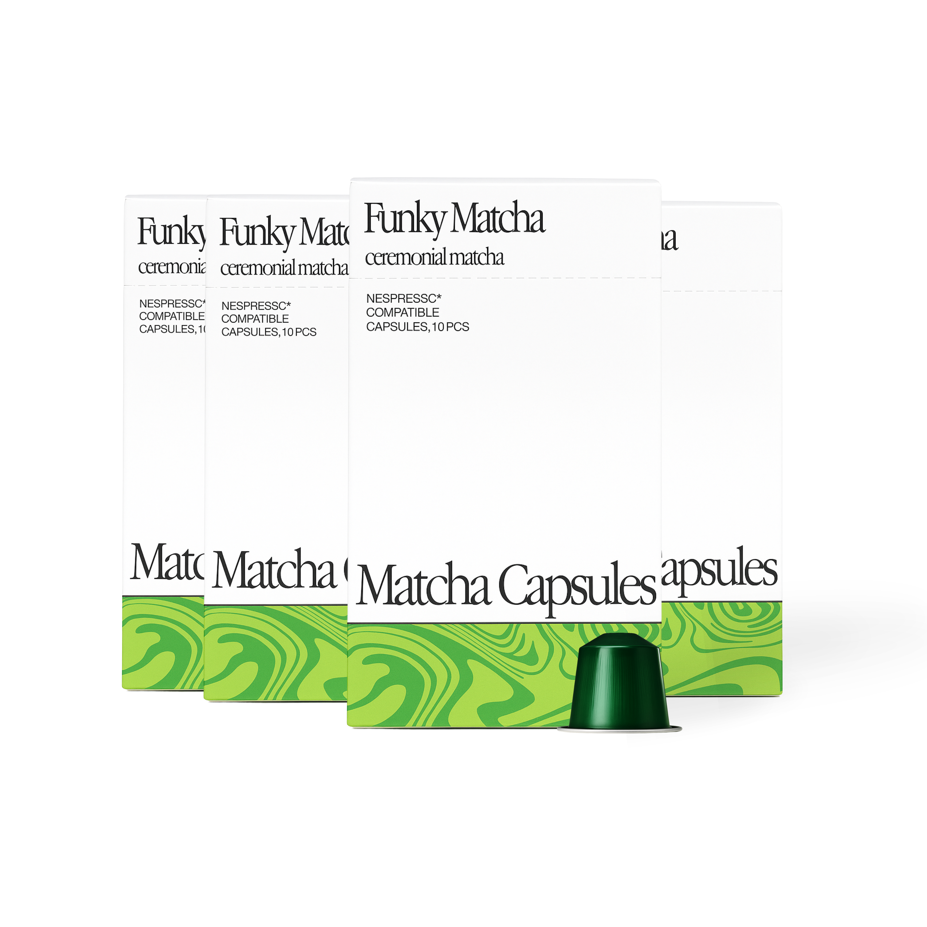 Funky Matcha Ceremonial Pods 40 Pack – Nespresso Compatible Matcha Capsules