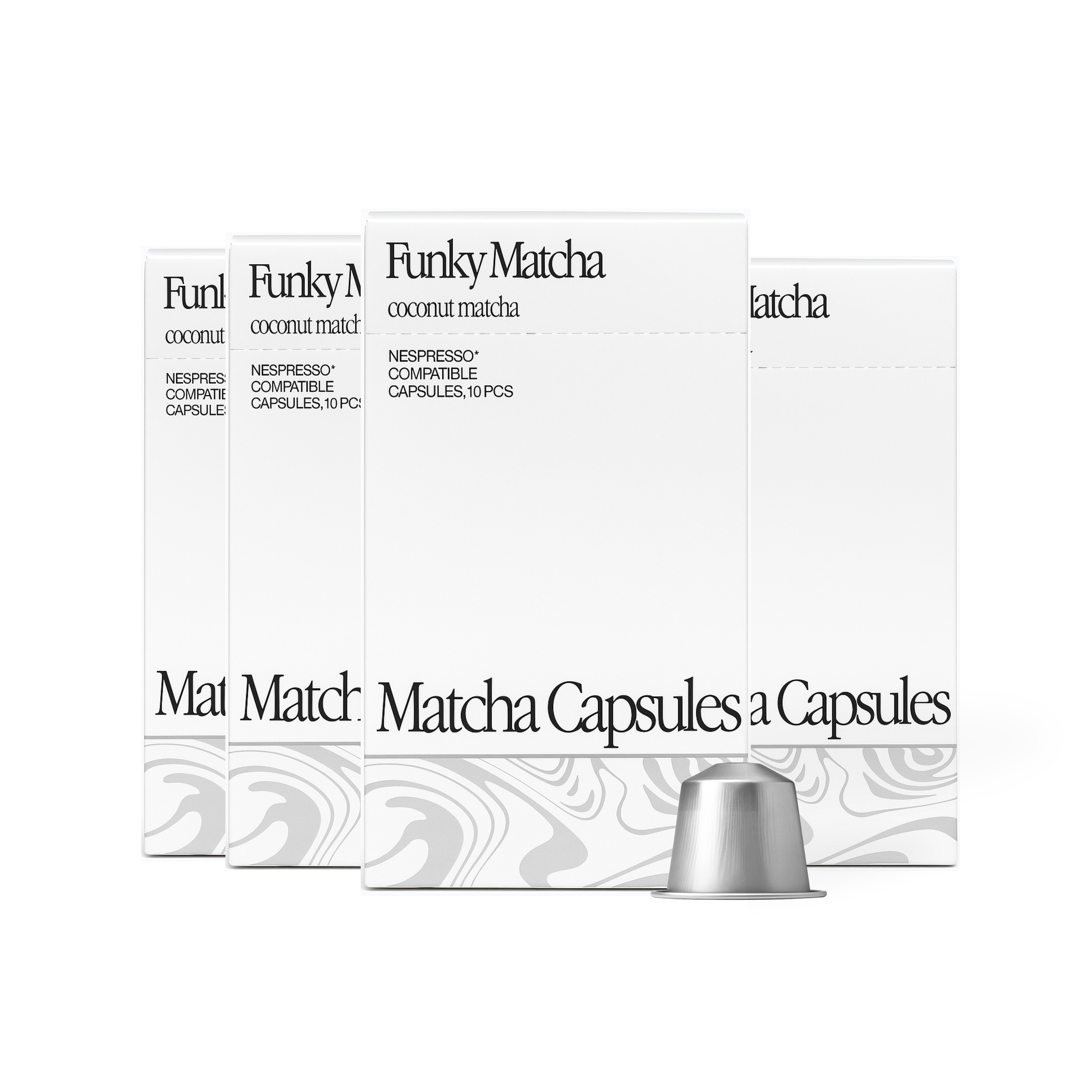 Funky Matcha Coconut Pods 40 Pack – Nespresso Compatible Matcha Capsules