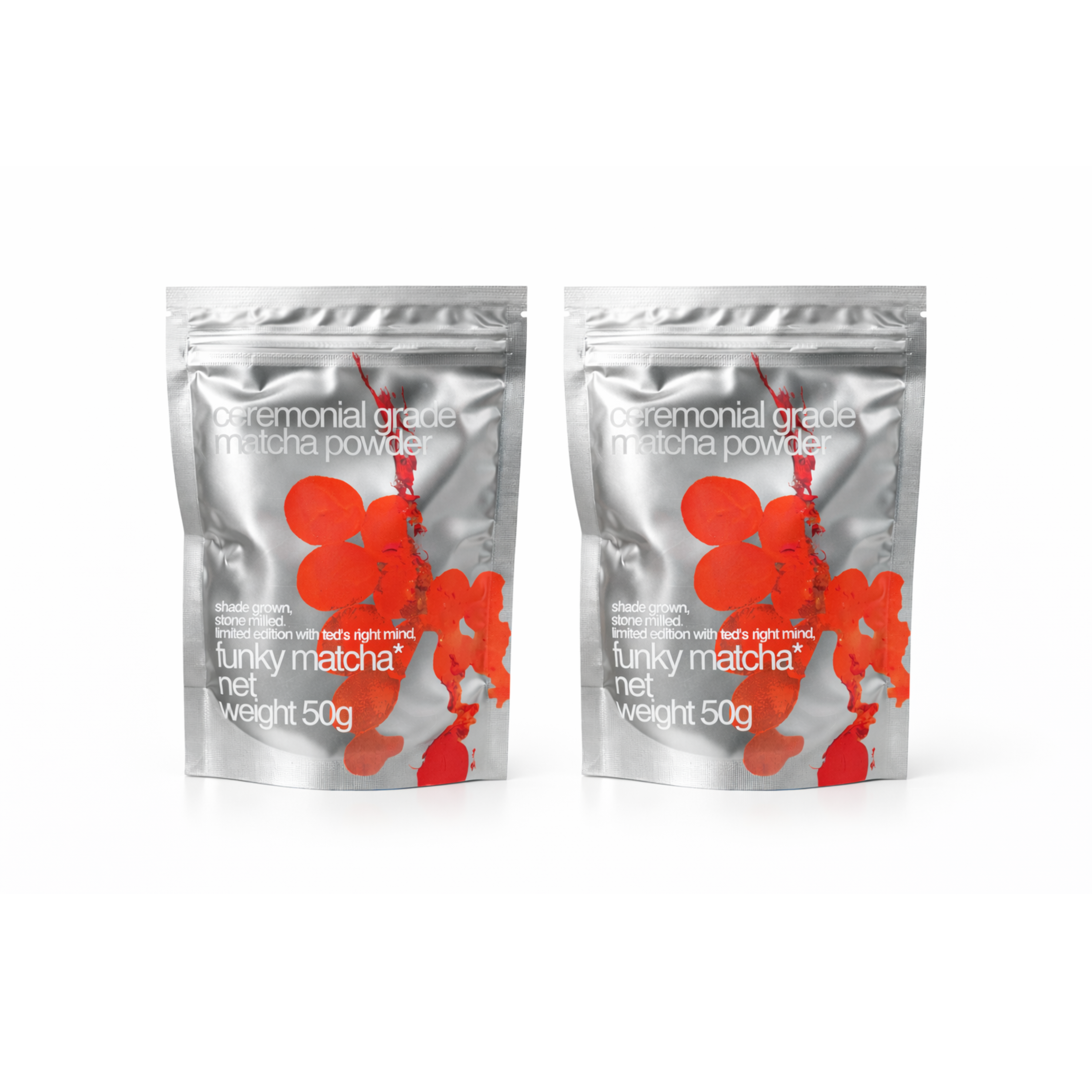 funky matcha 50g 2 set ceremonial limited edition collab