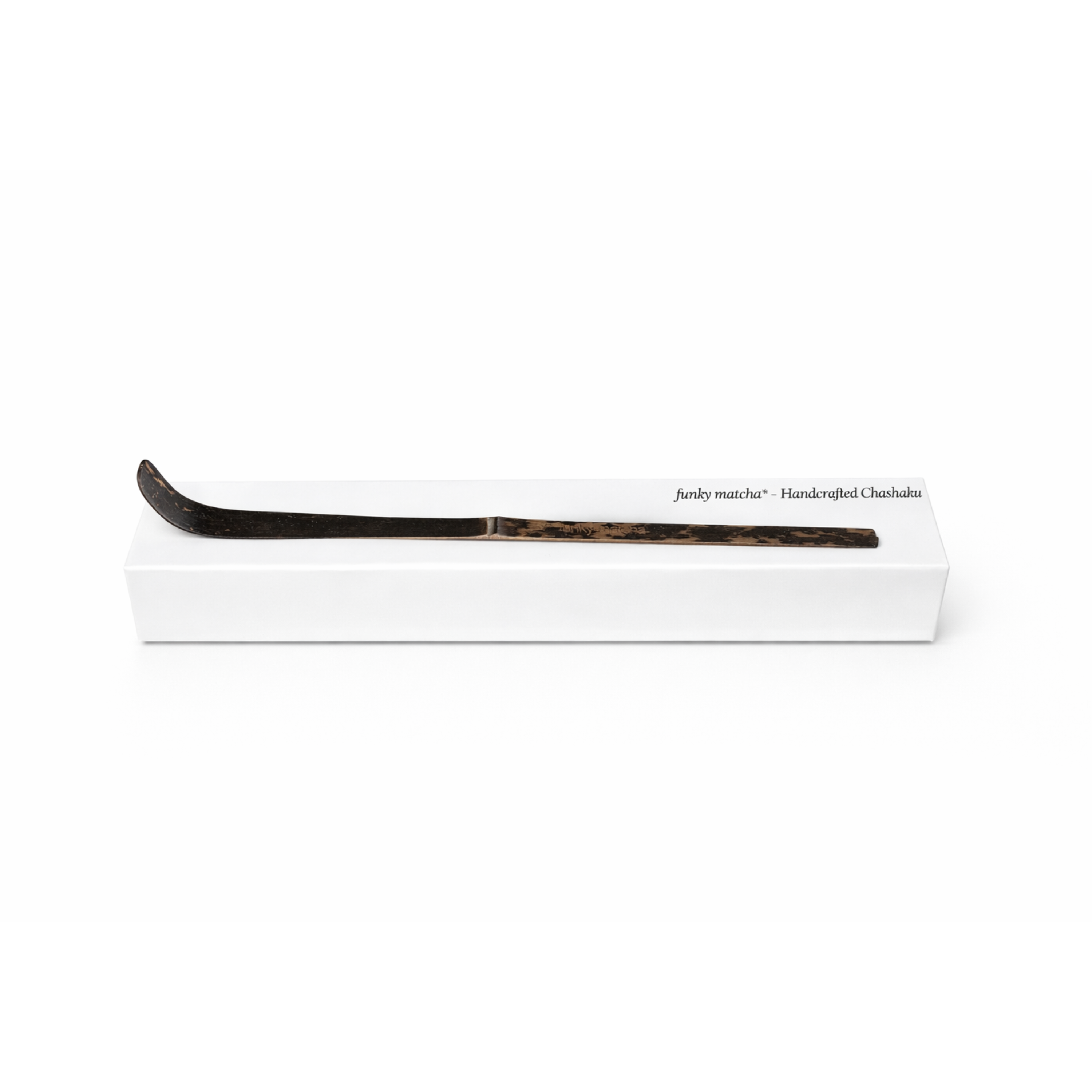 funky matcha black bamboo scoop 