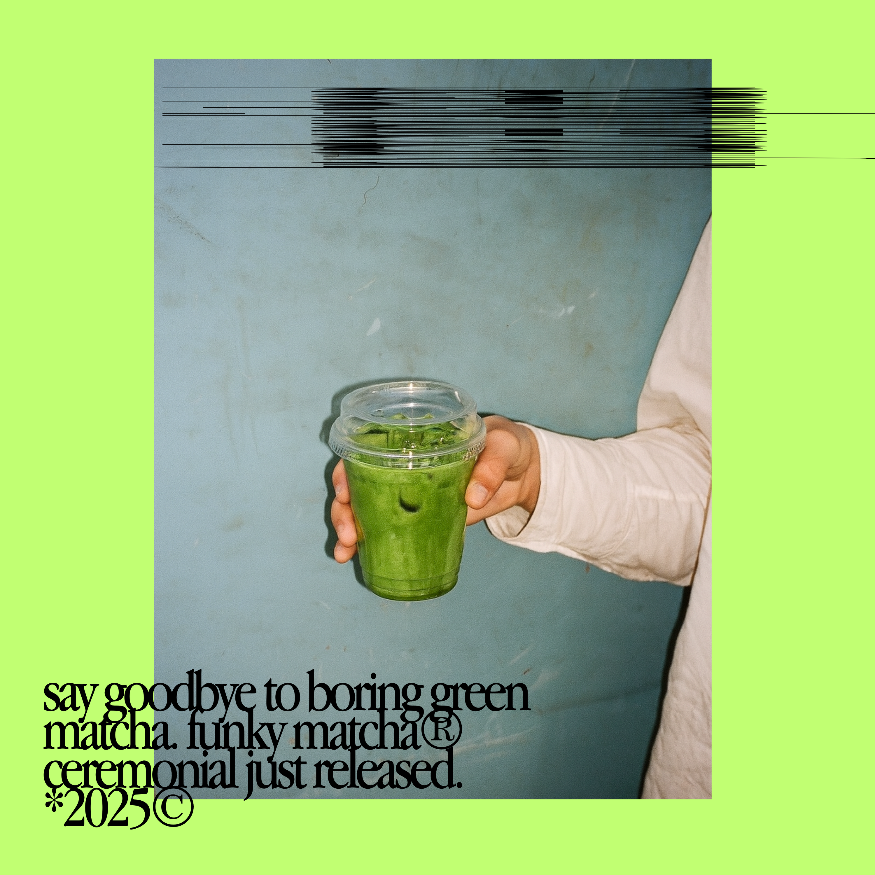 funky matcha ceremonial poster