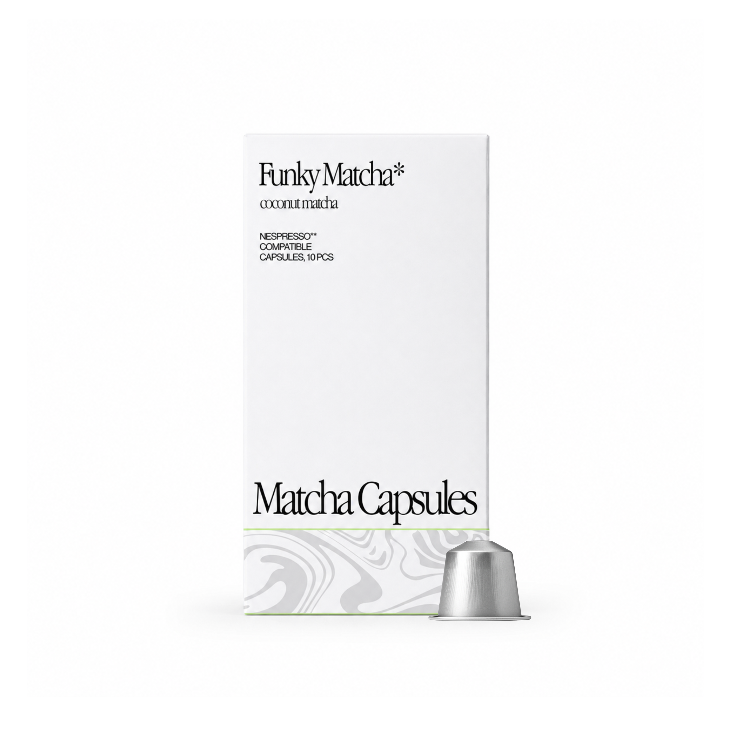funky matcha coconut nespresso pods