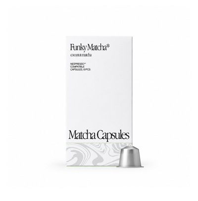 funky matcha coconut nespresso pods
