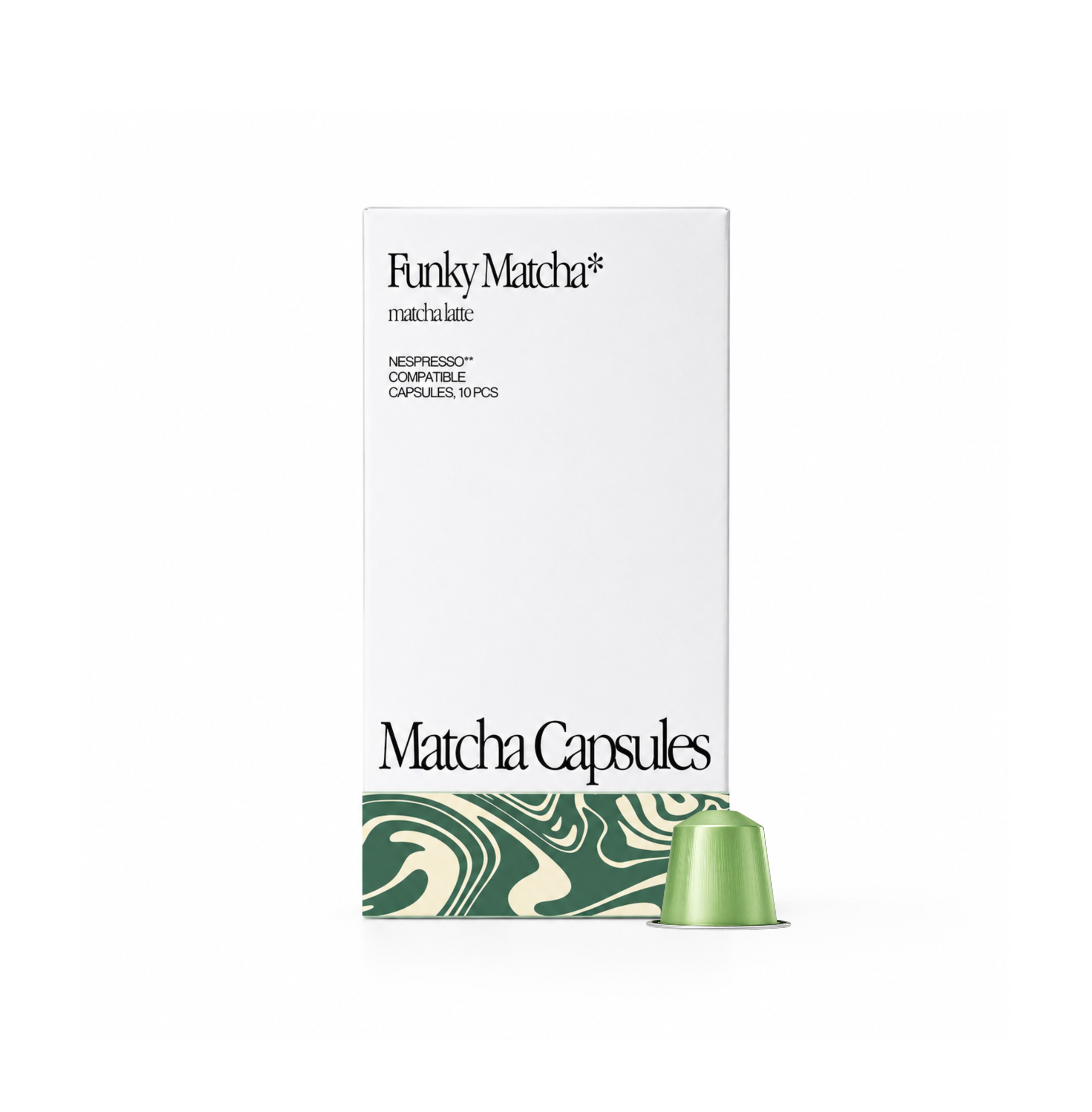 funky matcha nespresso latte pods 10