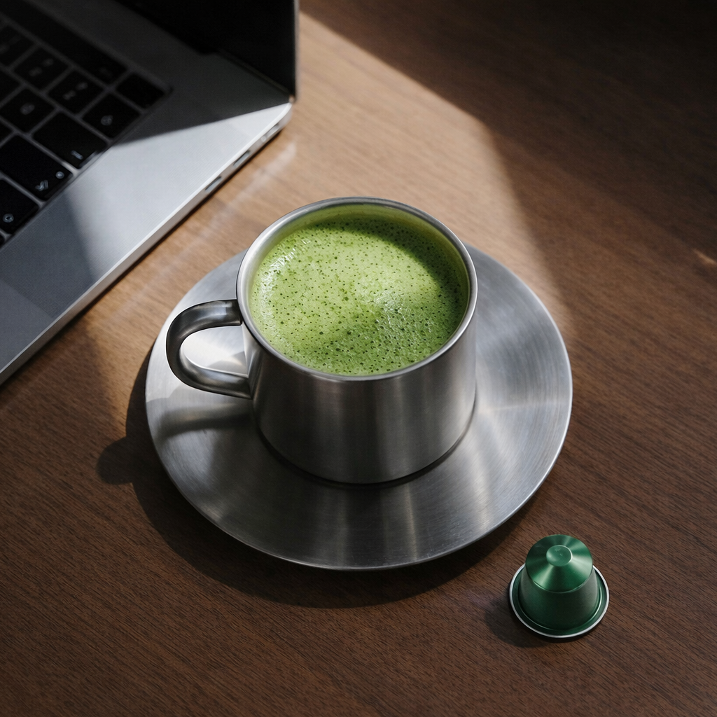 funky matcha nespresso pod brew