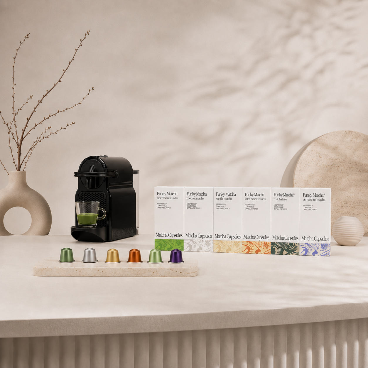 funky matcha nespresso pods flavors 