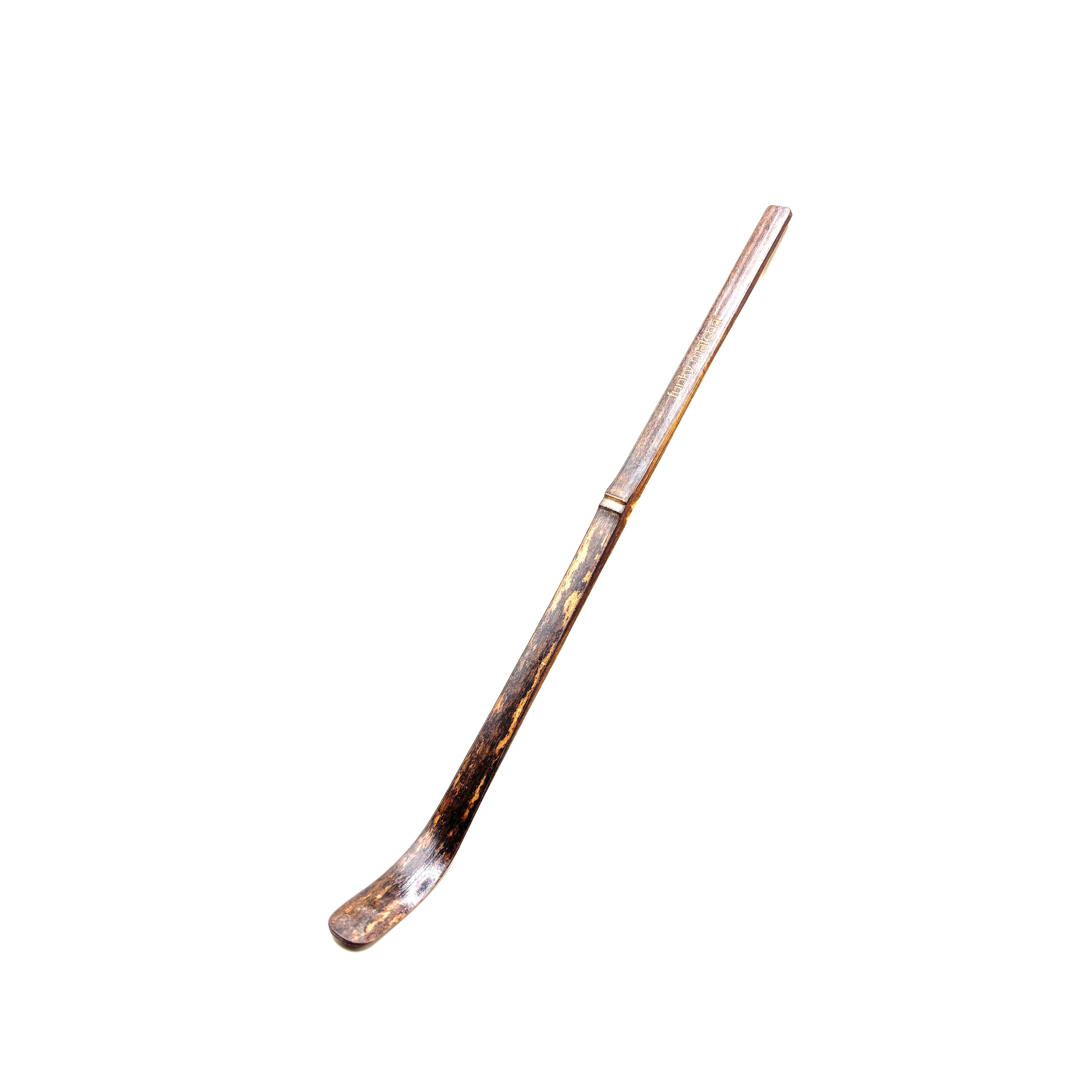 Black Bamboo Scoop – Handcrafted Chashaku