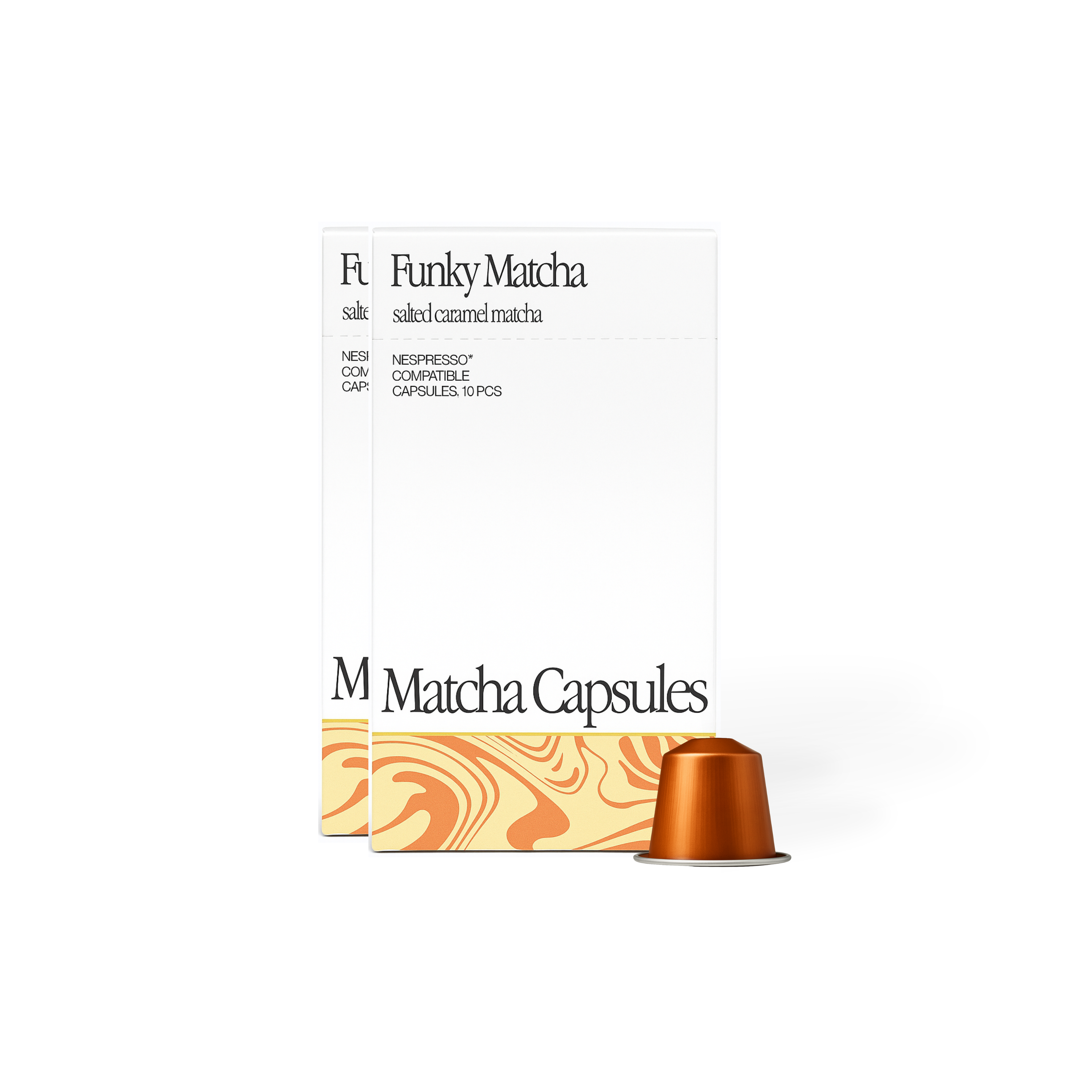Funky Matcha Salted Caramel Pods 20 Pack – Nespresso Compatible Capsules